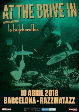 Cartel de At The Drive-In en Barcelona