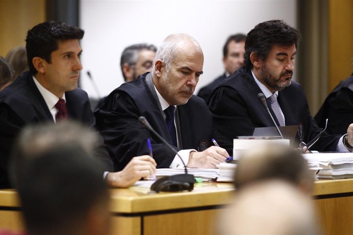 Interior de la sala de la Audiencia Provincial del juicio por el Madrid Arena