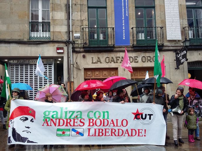 Manifestación a favor del indulto para Andrés Bódalo