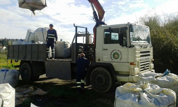 Traslado de tapones solidarios 