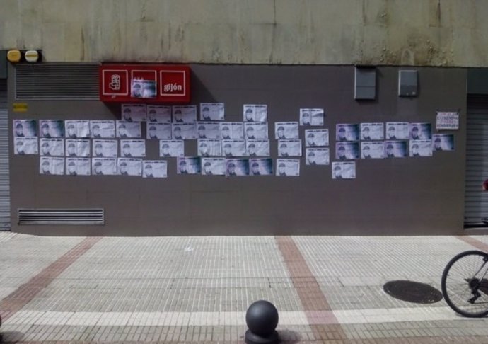 Fachada del PSOE de Gijón