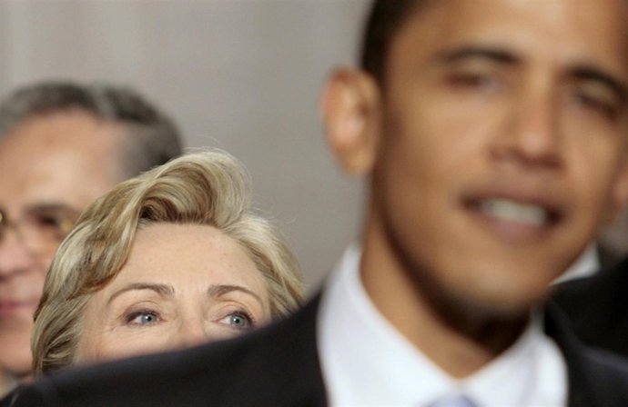 Barack Obama y Hillary Clinton