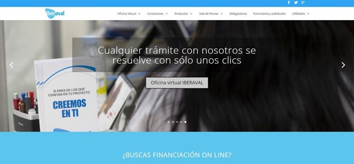 Nuevo sitio web de Iberaval