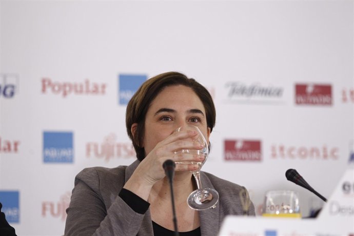 Ada Colau en los Desayunos de Europa Press