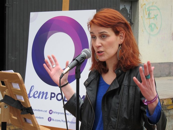 La diputada de SíQueEsPot en el Parlament Jéssica Albiach 