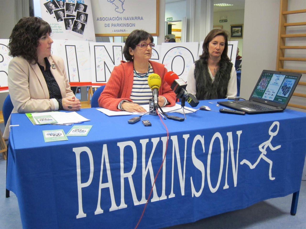 Presentación de unas jornadas sobre el Parkinson.