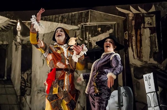 Obra de teatro en Niebla (Huelva).