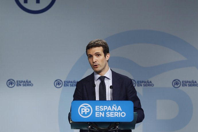 Rueda de prensa de Pablo Casado