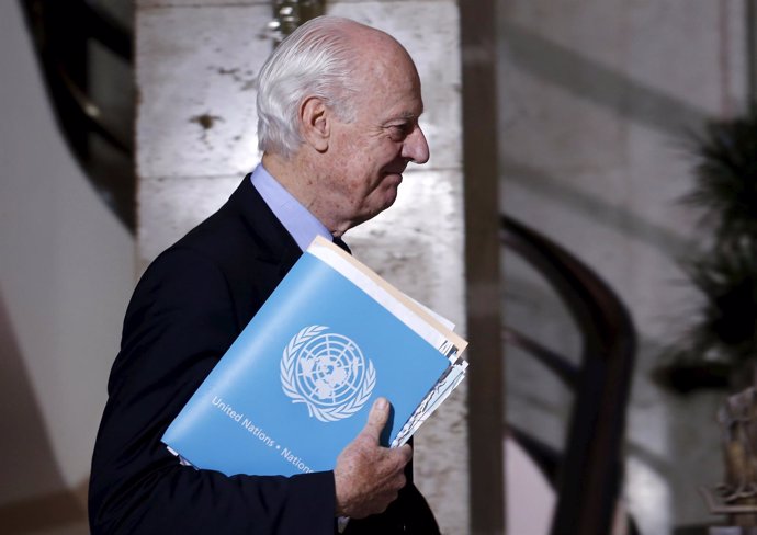 El enviado especial de la ONU para Siria, Staffan de Mistura