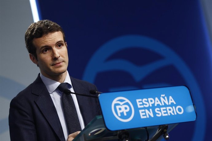Rueda de prensa de Pablo Casado