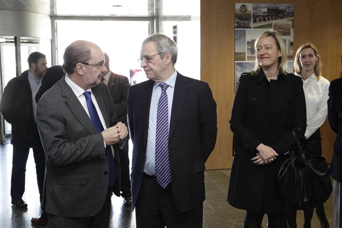 Javier Lambán, presenta, junto a César Alierta, el proyecto Open Future.