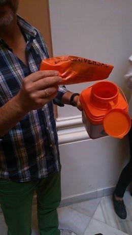 Recipiente del sistema de recogida.