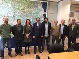 El conseller de Territorio, Josep Rull, y su homólogo balear, Vicenç Vidal