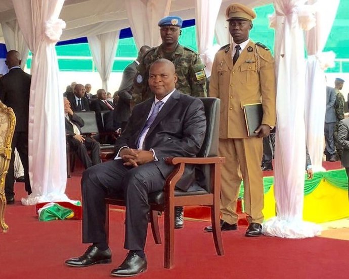 El presidente de República Centroafricana, Faustin-Archange Touadera