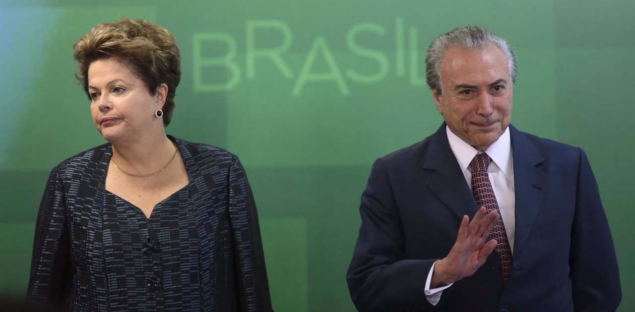 Rousseff y el vicepresidente Temer
