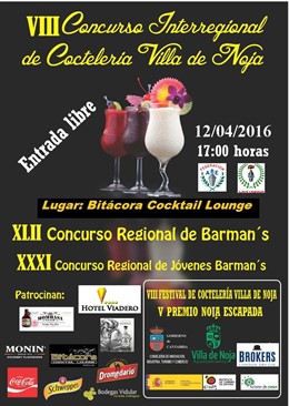 Cartel del concurso de coctelería de Noja