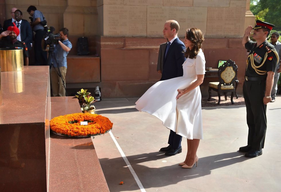 Kate Middleton momento Marilyn en La India