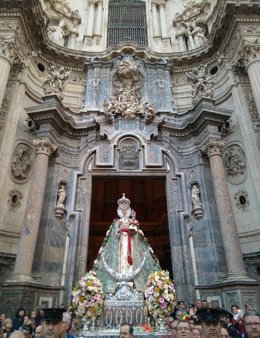 La Virgen de la Fuensanta, camino de su santuario