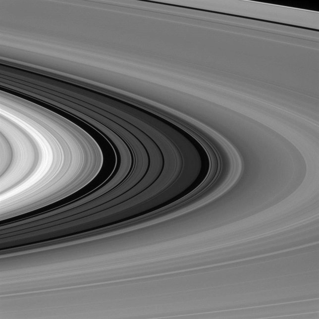 División de Cassini en los anillos de Saturno