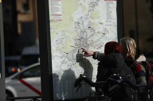 Turismo, turistas, turista, Plaza España, mapa de Metro de Madrid