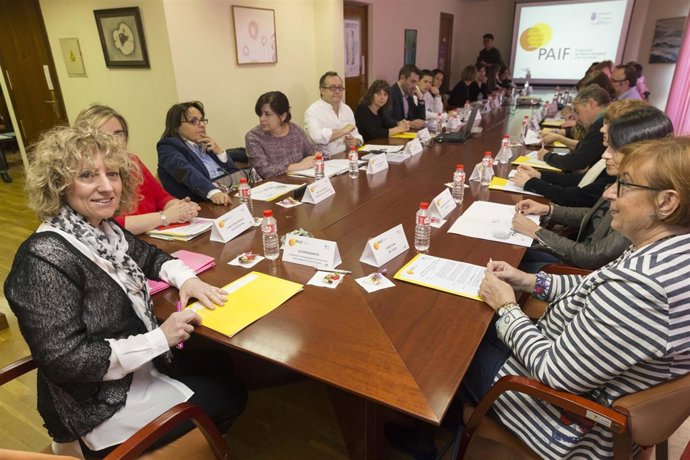 Díaz Tezanos en la reunión 