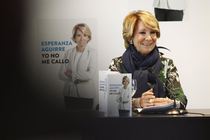Esperanza Aguirre presenta a los medios de comunicación su libro Yo no me callo