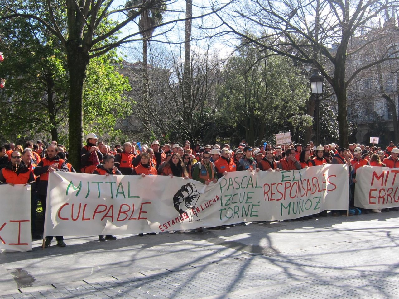 Trabajadores de Arcelor Zumarraga.
