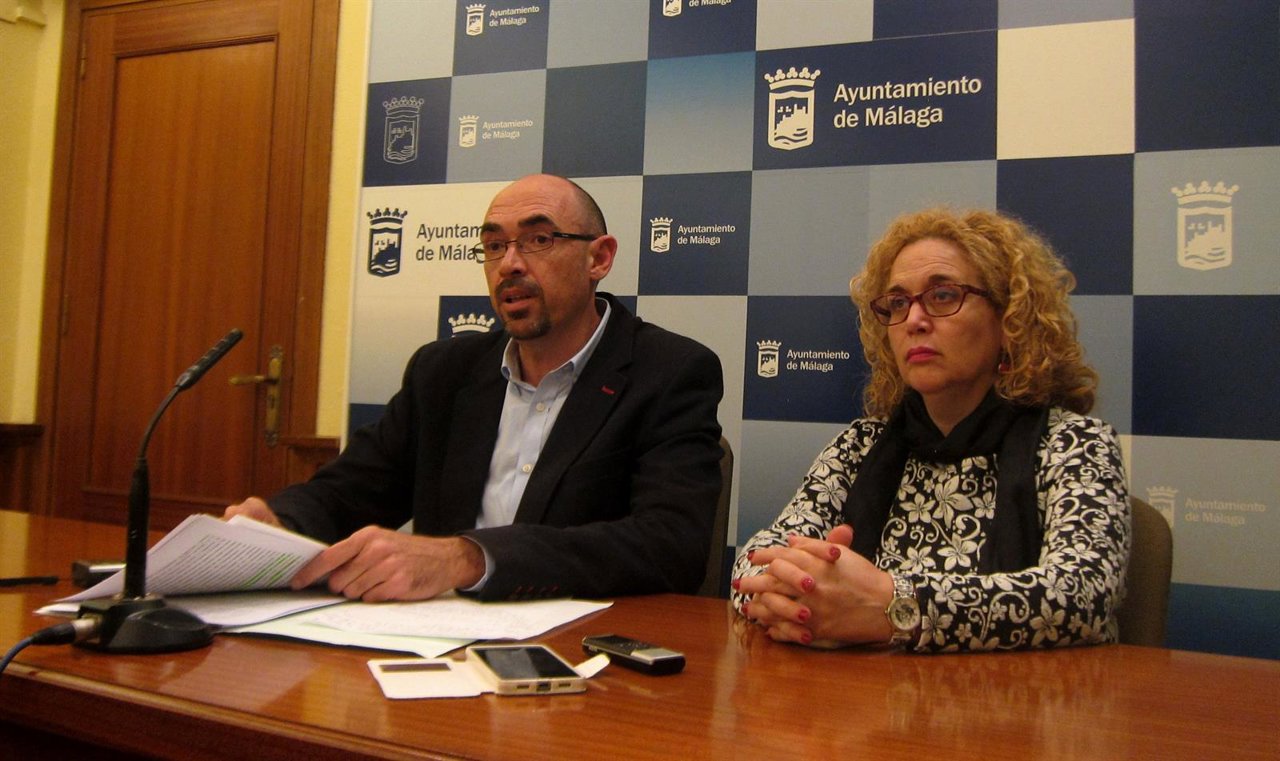 Concejales de IU-Málaga para la Gente, Eduardo Zorrilla y Remedios Ramos