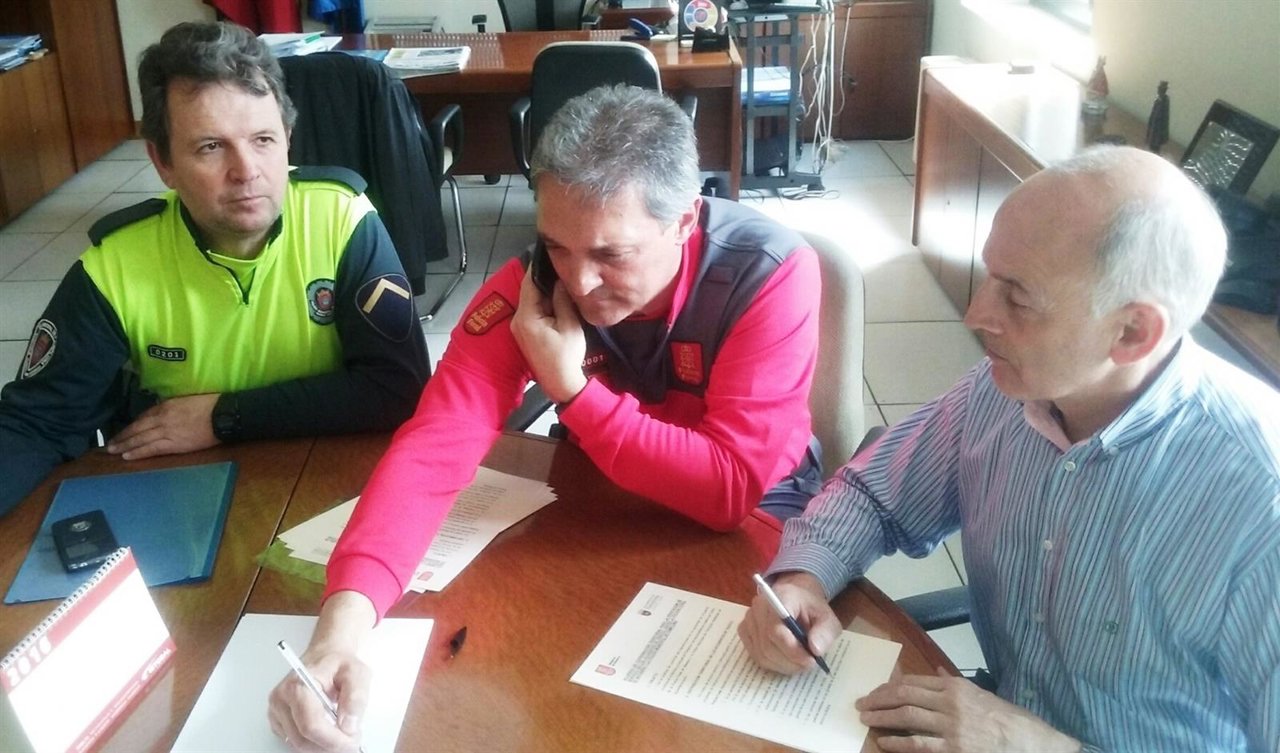 Francisco Atáun, Torcuato Muñoz y Alfonso Fernández