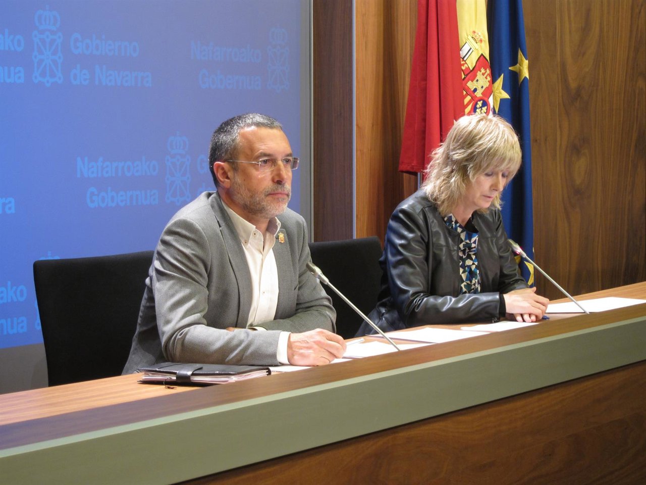 Miguel Laparra y Ana Ollo.