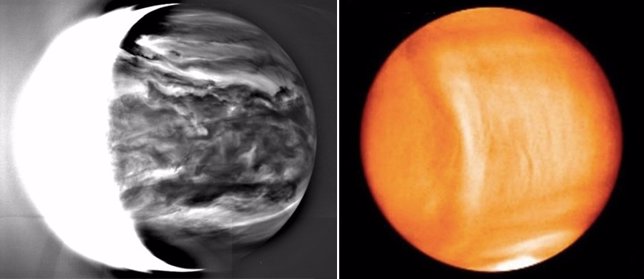 Imágenes de Venus tomadas por Akatsuki