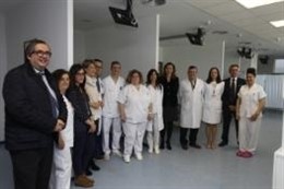 Imagen de la visita de la consejera a la FHC