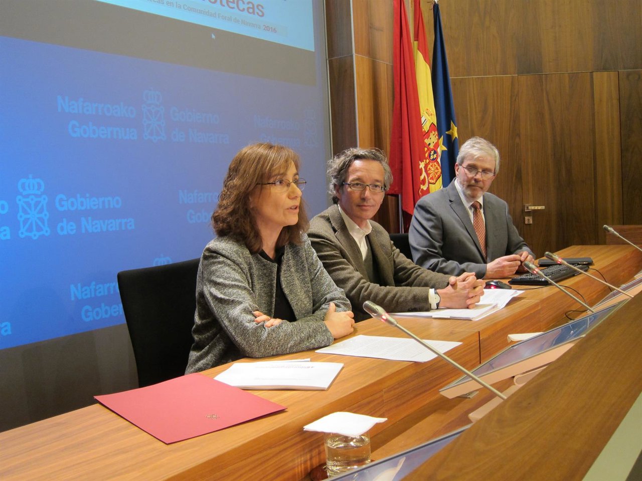 Herrera, Lasalle y Hernández en la rueda de prensa