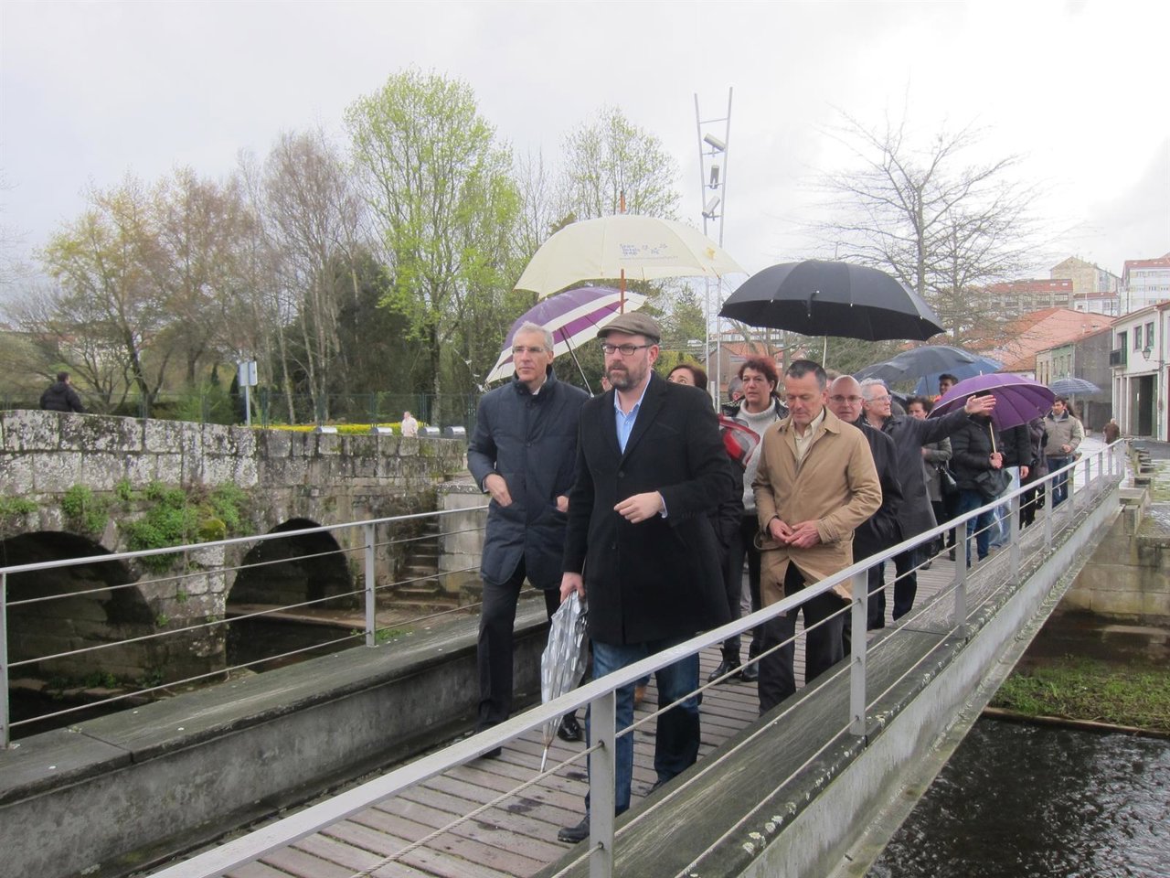 Martiño Noriega, con Francisco Conde este miércoles