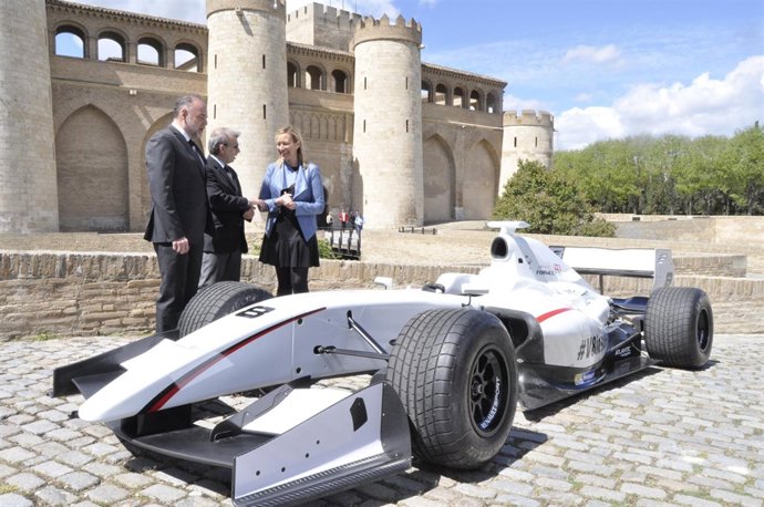 Marta Gastón en la presentación de Motorland