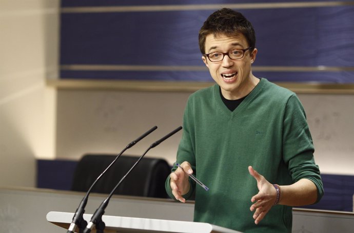 Rueda de prensa de Íñigo Errejón en el Congreso