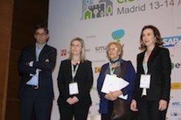 Gamarra, con Carmena y  más participantes en el Congreso