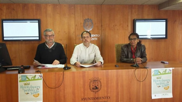 De izquierda a derecha, Berenguer, Dominguez y Angulo este miércoles