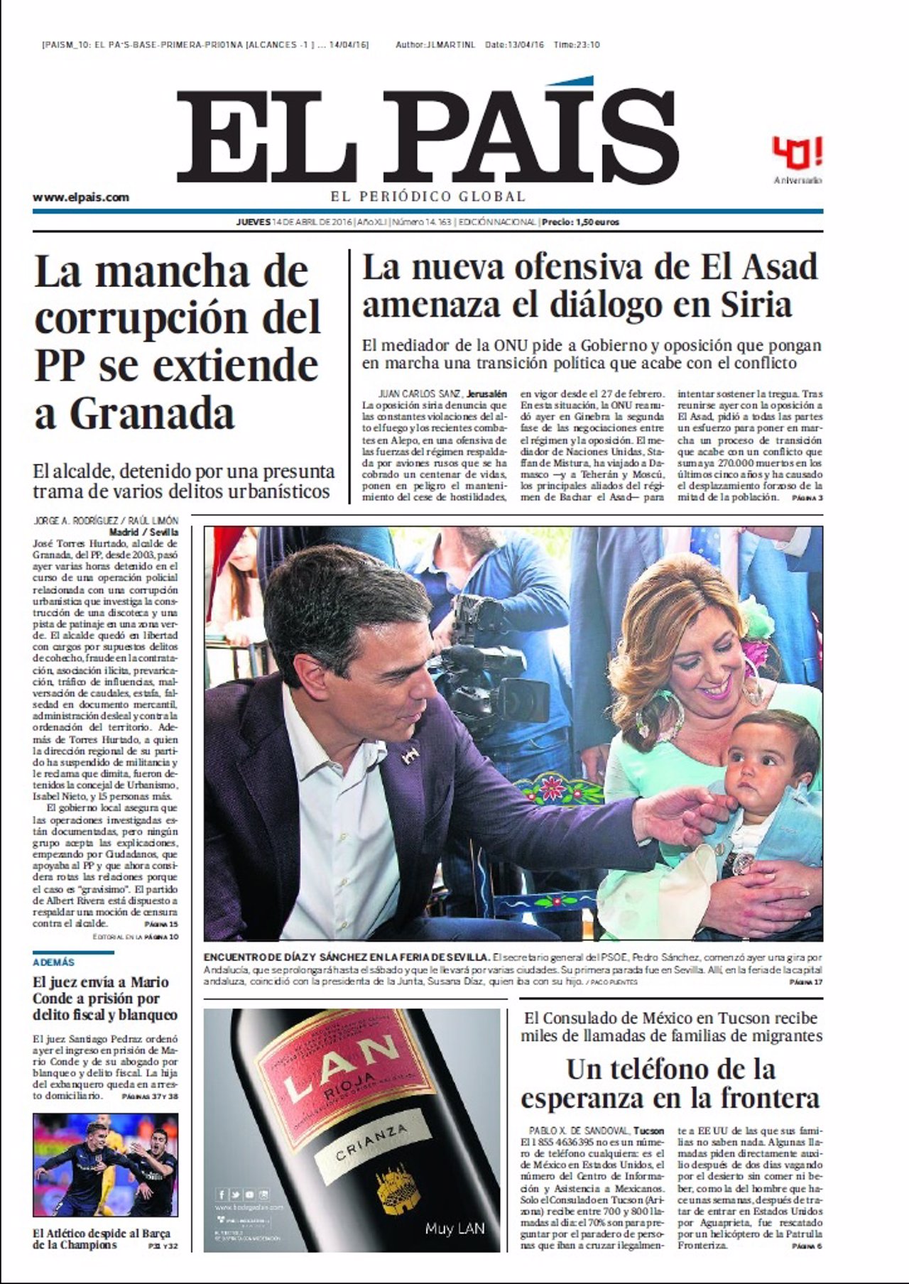 Portada El País