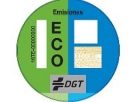 Distintivo coche ECO