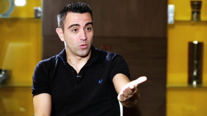 Xavi Hernández en una entrevista con Movistar+