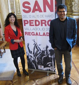 Los concejales de Cultura, Ana Redondo, y Participación Ciudadana, Alberto Busto