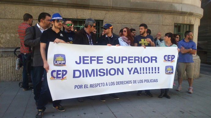 Concentración policía Baleares