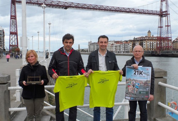 Presentación del medio maratón Puente de Bizkaia