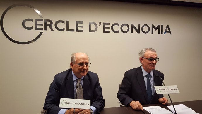 El pte. De Repsol, Antonio Brufau, y el del Círculo de Economía, Antón Costas