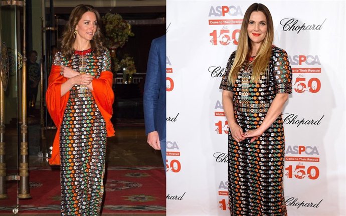 KATE MIDDLETON Y DREW BARRYMORE