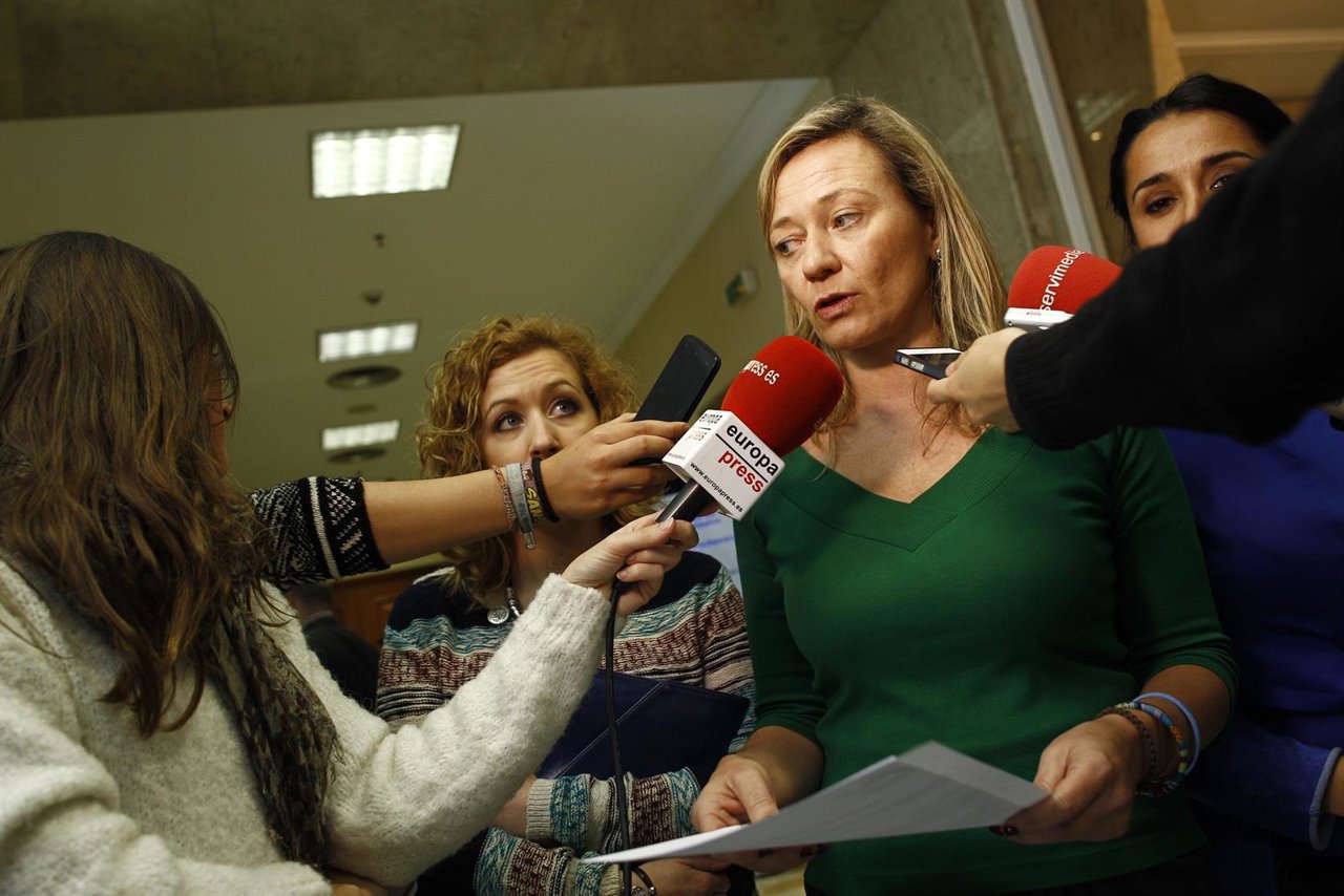 La diputada de Podemos y juez Victoria Rosell en el Congreso