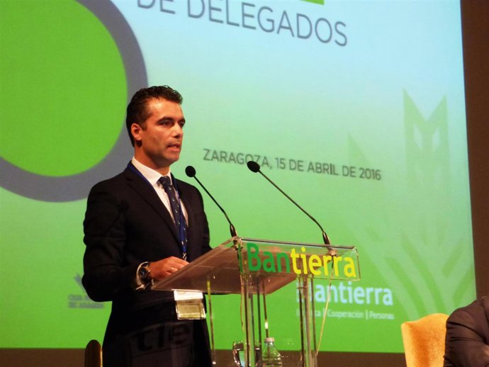 Luis Ignacio Lucas Domínguez, en la Asamblea General de Bantierra