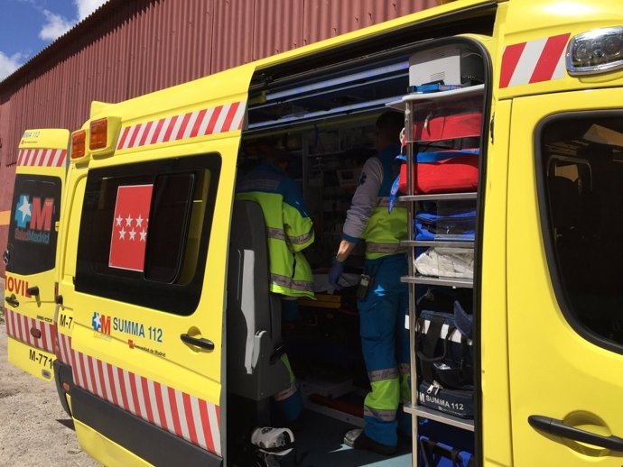 Evacuación de los cinco intoxicados