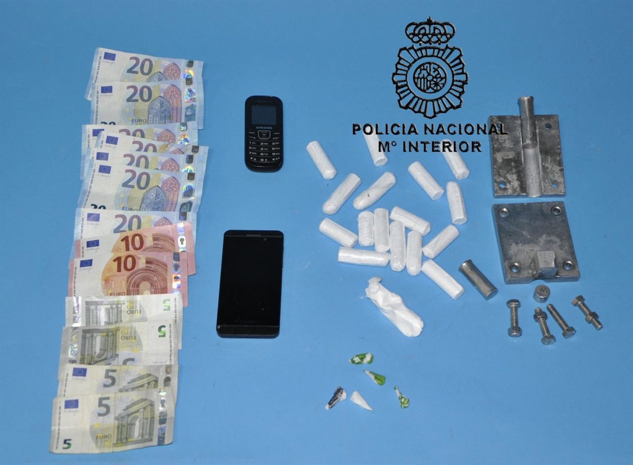 Imagen del material incautado